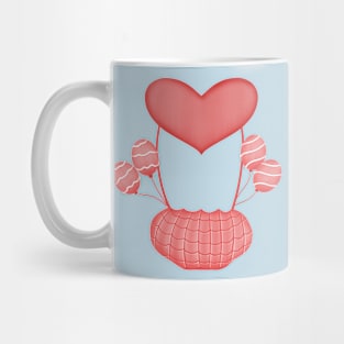 Red valentine balloons Mug